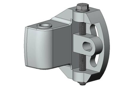 Armverbinding kapsteun grijs - RECHTS - 50 mm 