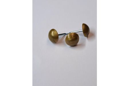 Markiesspijkers 50 stuks donker goud 21 