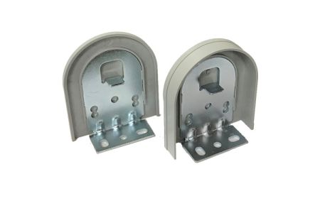 Set rolgordijn montagesteun zwart