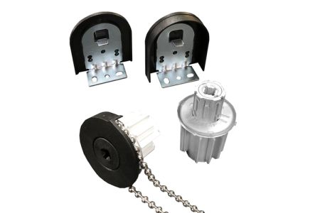 Rolgordijn bediening 35 mm zwart - incl ketting metaal 175 cm