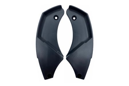 Zijkapje voorlijst knikarmscherm Porto set zwart